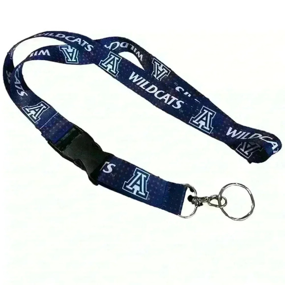University of Arizona Lanyard Wildcats Block A blue with red dots - Picture 3 of 3
